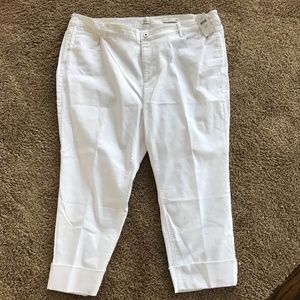 JJill sz 22 white Jean capris